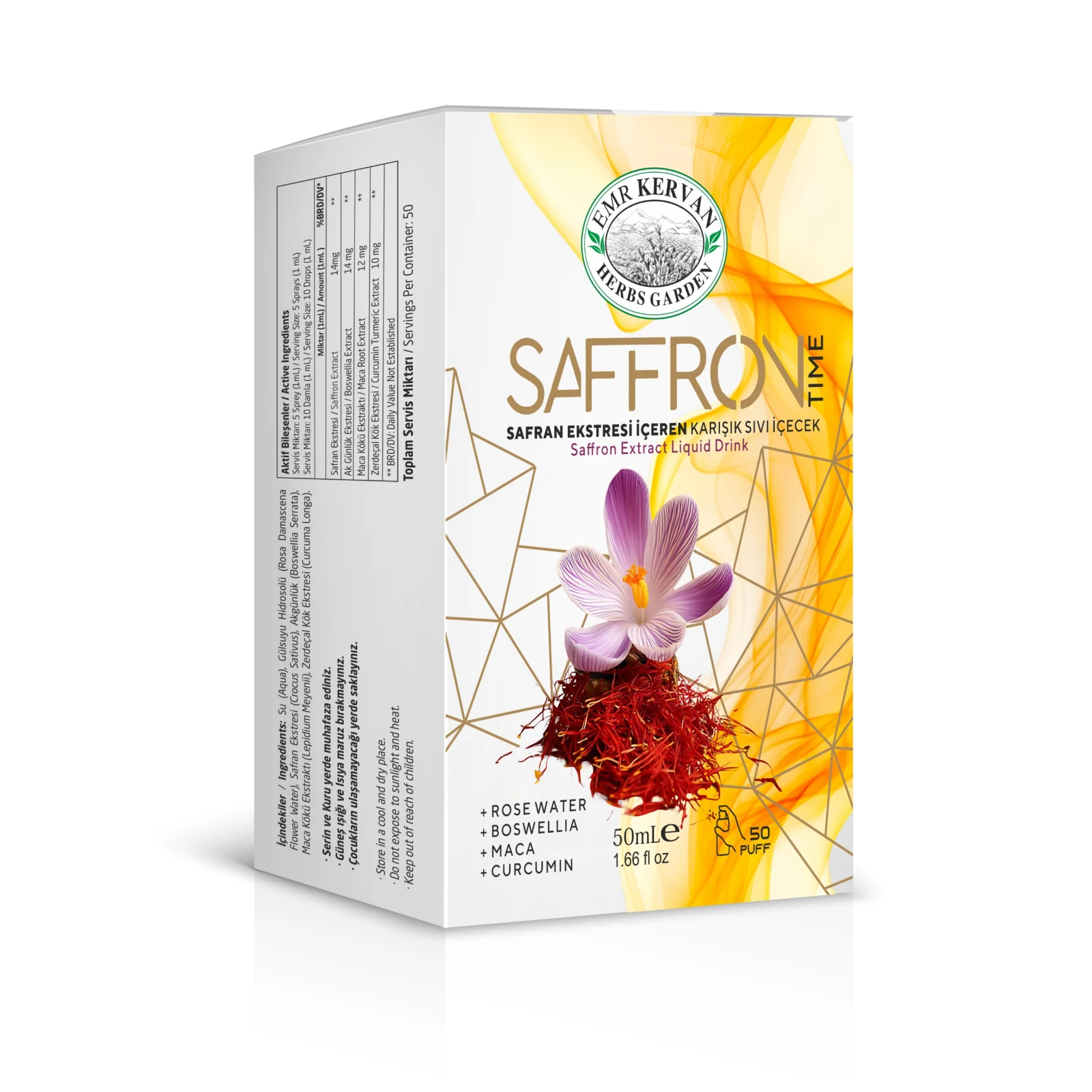 Saffron Time ambalaj fotoğrafı